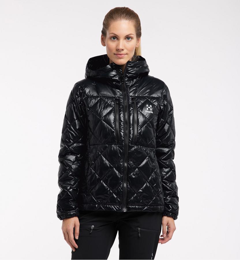 Haglöfs Womens Roc Mimic Down Jacket Black New Zealand 87401TYLK